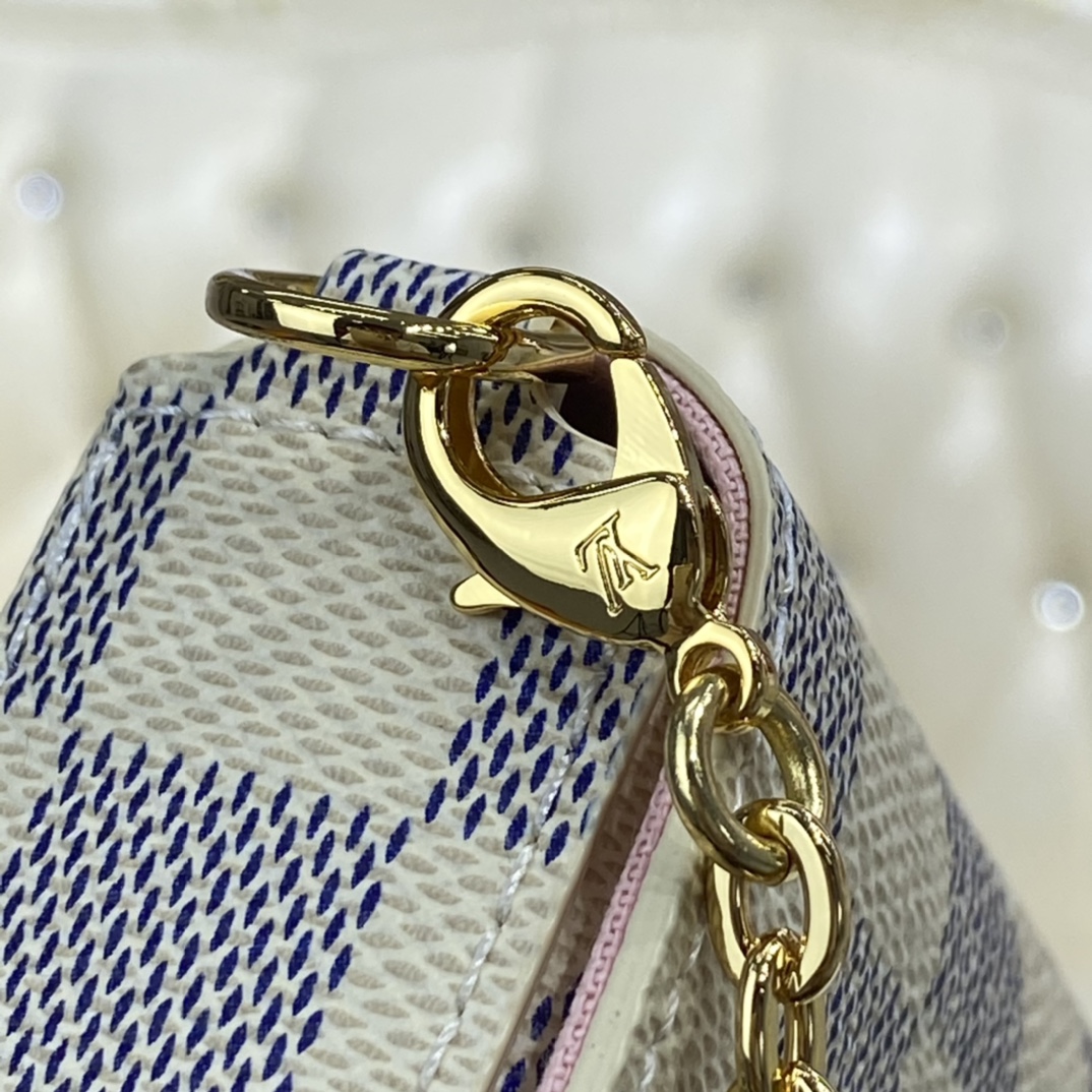 Louis Vuitton FELICIE POCHETTE Handbag Damier Azur N63106